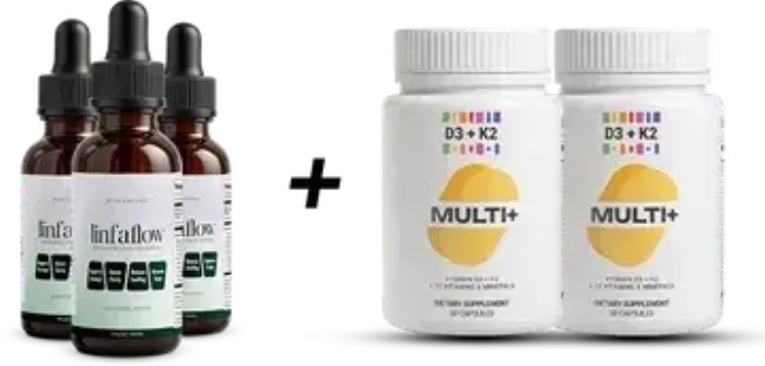 Linfaflow 3 bottles plus 2 bonus Multi+ bottles